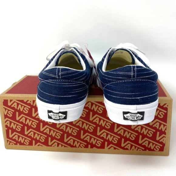 💖MEGA SALE💖VANS Era Suiting Blue Navy Stripes Casual Textile Men's VN0A4U392RI - Picture 8 of 11